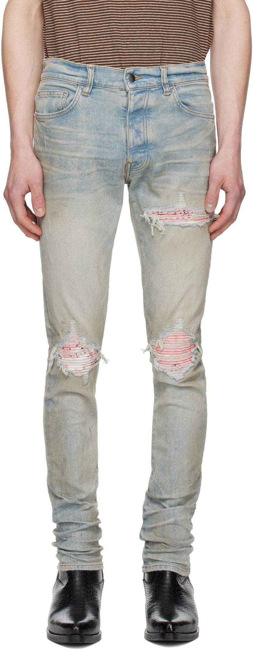 Kavbojke AMIRI AMIRI MX1 International Jeans Modra | AMDNSY1154