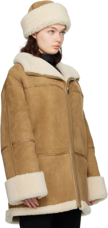 Puhovka TOTEME TOTEME Signature Shearling Jacket Rjava | 251-WRO876-LE0107, 1