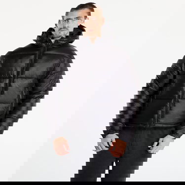 Puhovka Urban Classics Hooded Shiny Puffer Jacket Črna | TB7585-00007, 0