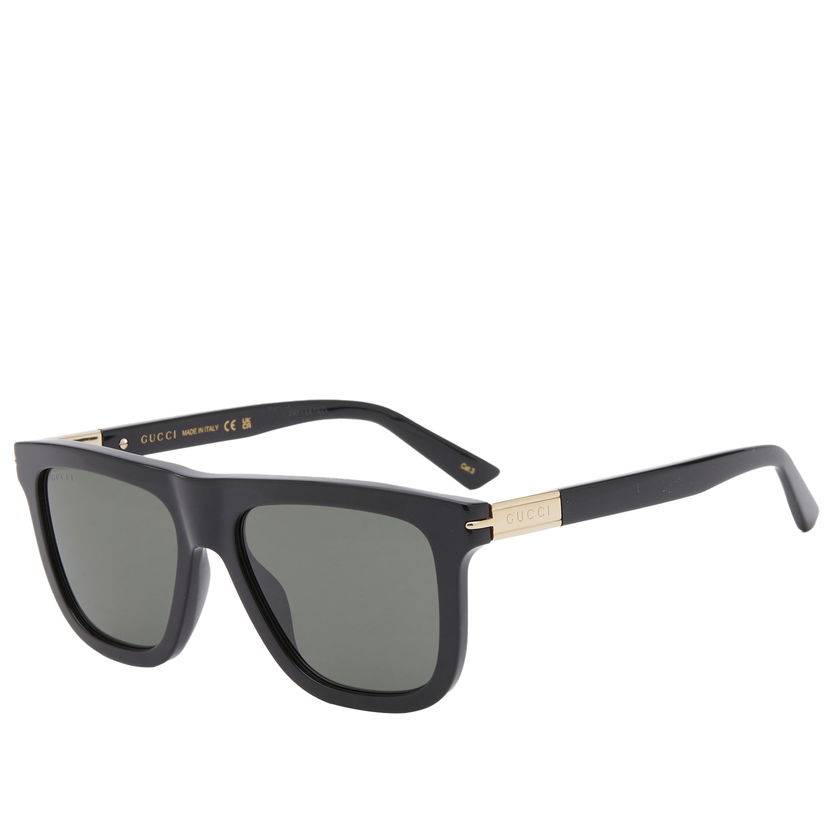 Sončna očala Gucci Men's Web Ingot Sunglasses Black/Grey Črna | GG1502S-001