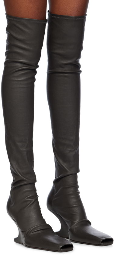 Oblačila Rick Owens Rick Owens Porterville Cantilever Tall Boots Siva | RP02D3807 LS, 3