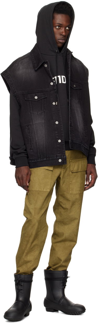 Telovnik We11done We11done Oversized Trucker Denim Vest Črna | WD-DV3-22-385-U-BK, 3