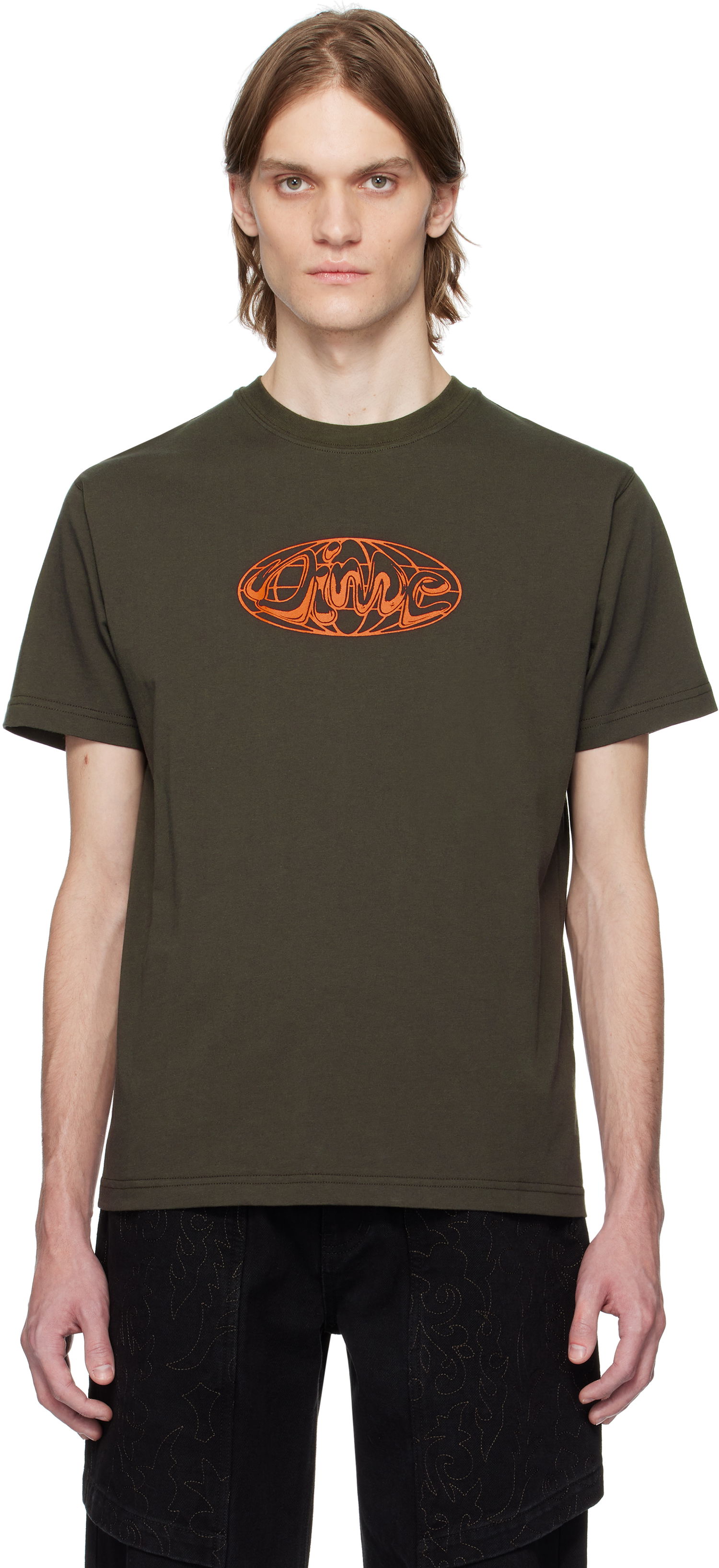 Majica Dime Dime Globe T-Shirt Zelena | DIMESP2561BLK, 0