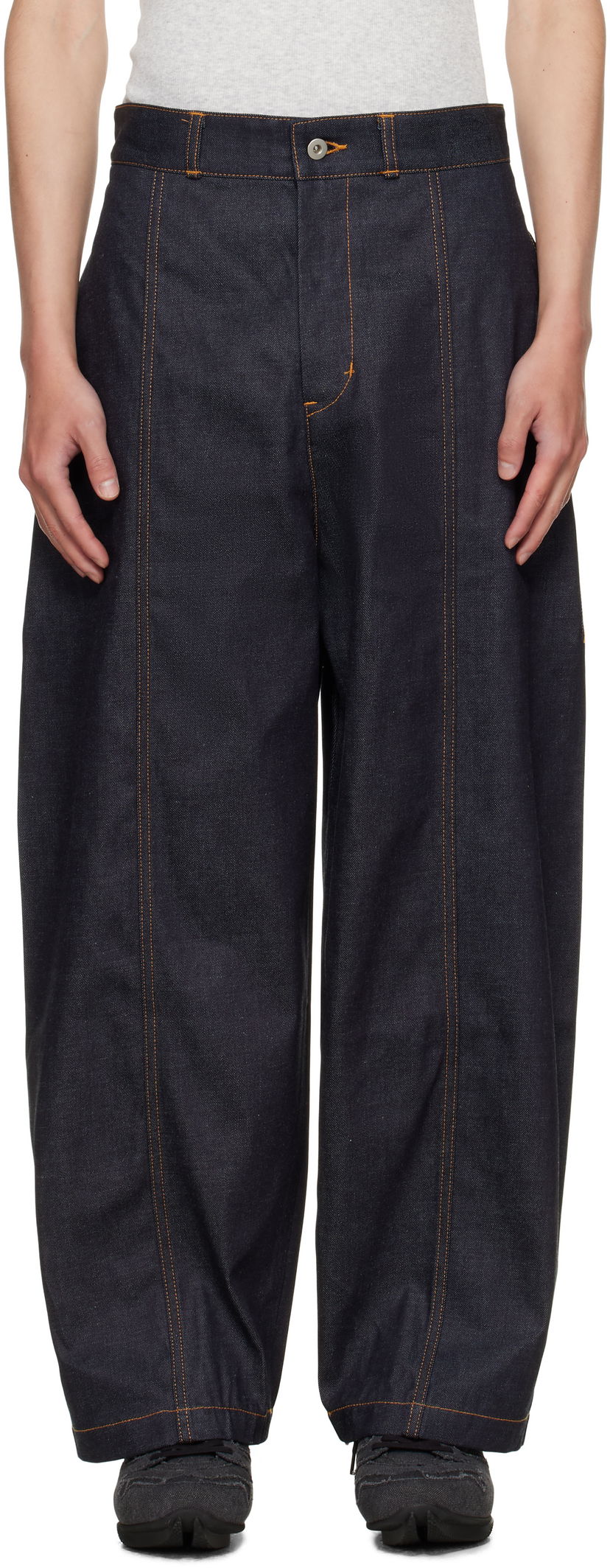 Kavbojke sage NATION SAGE NATION Welt Jeans Modra | S083 WELT TROUSER DENIM DENIM