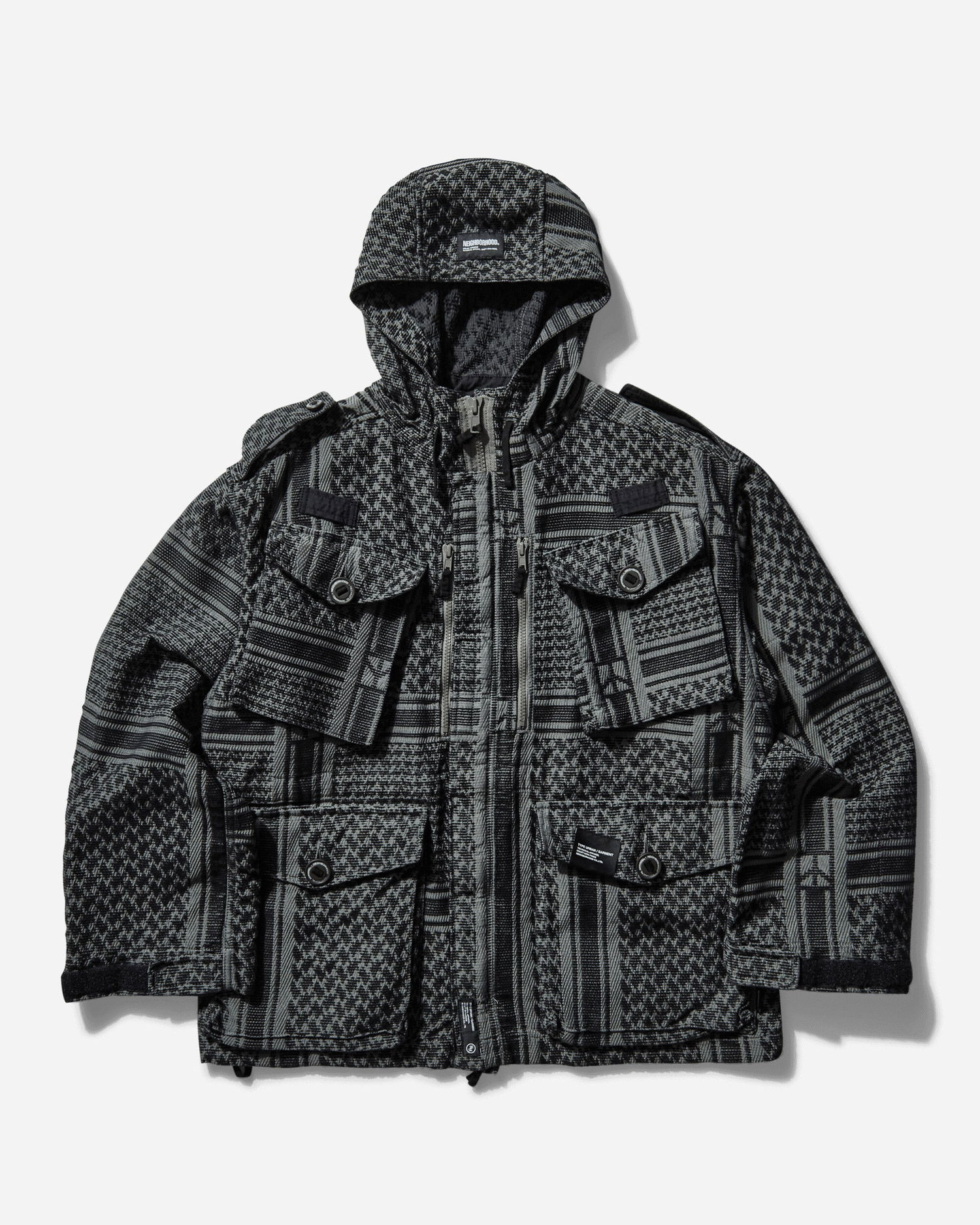 Parka Neighborhood Shemagh Smock Jacket Siva | 251SPNH-JKM03 BK, 1