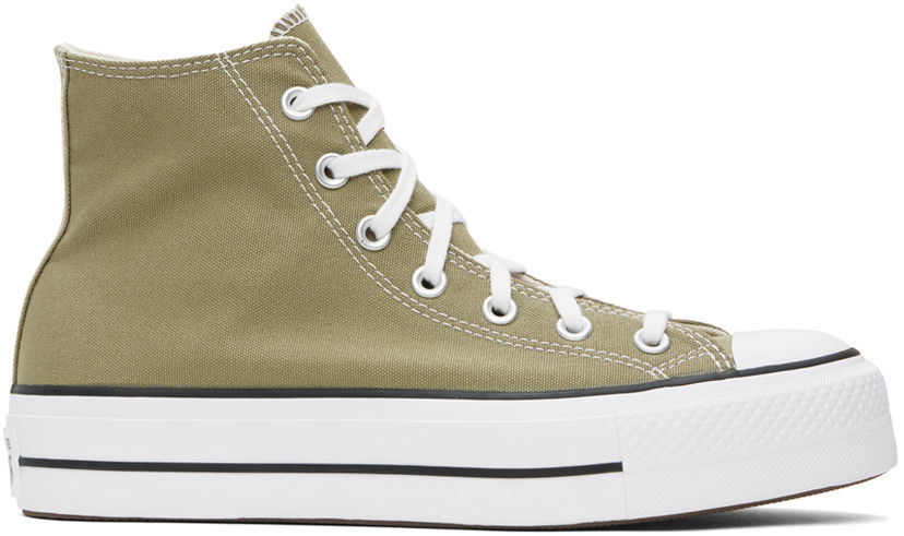 Superge in čevlji Converse Chuck Taylor All Star Lift Platform Zelena | A07571C