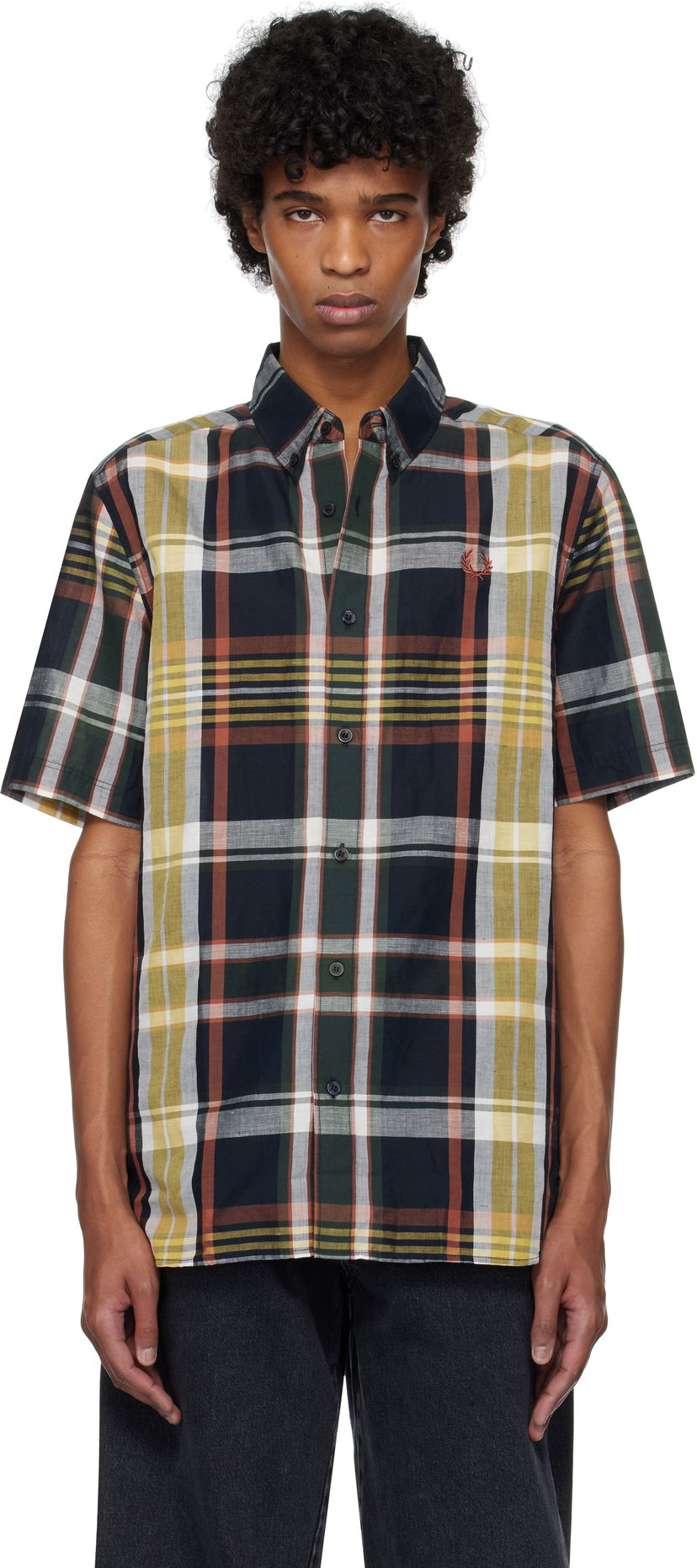 Srajce Fred Perry Fred Perry Madras Check Short Sleeve Shirt Večbarvna | M9624