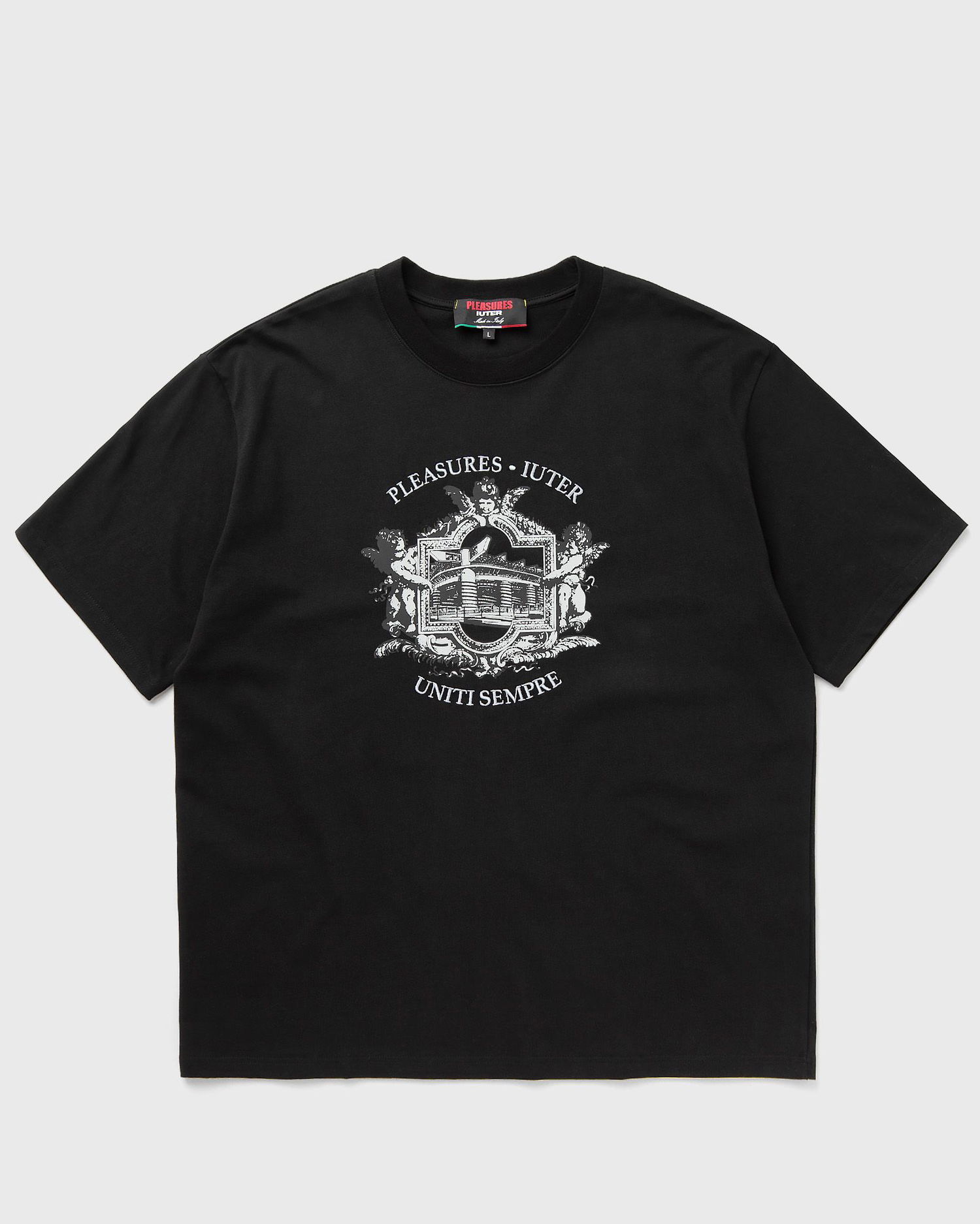 Majica Pleasures Iuter Alberto Graphic T-Shirt Črna | P24IU008-BLACK, 0