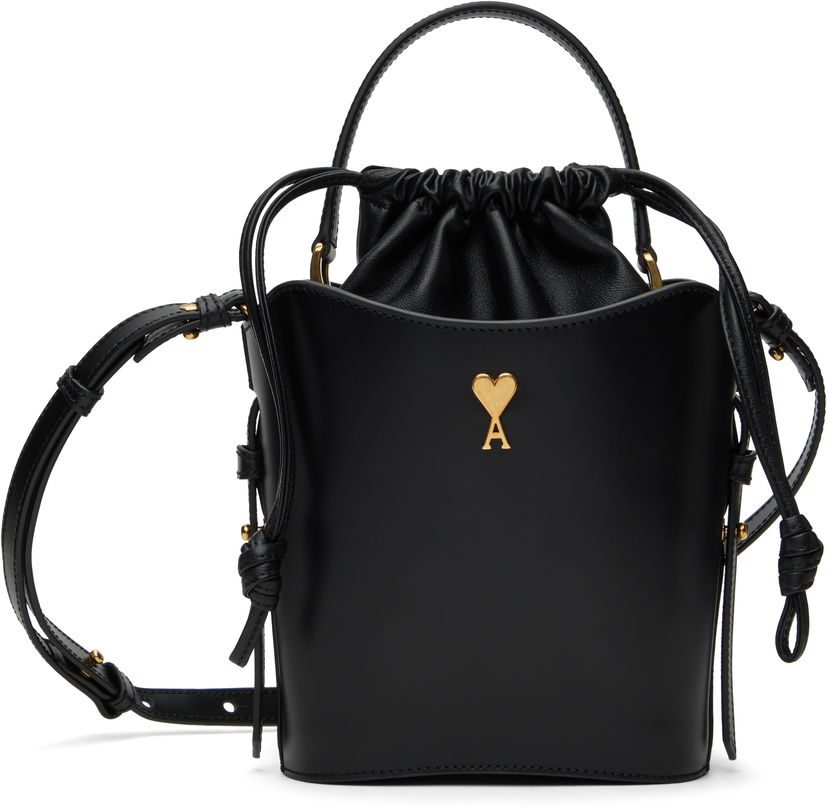 Torbica AMI AMI Paris Mini Bucket Bag Črna | ULL012.AL0104
