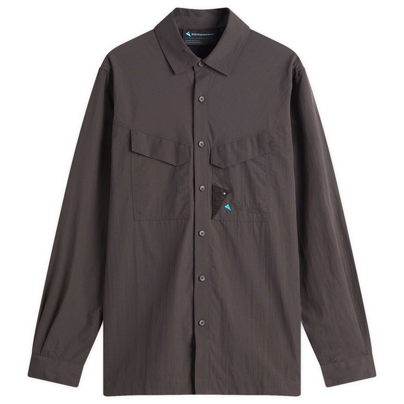 Srajce Klättermusen Men's Syn Long Sleeve Shirt, Size Large Siva | 10371-961