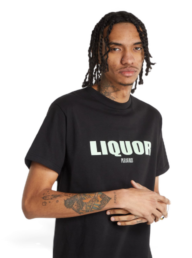 Majica Pleasures Liquor T-Shirt Črna | P22SP048 Black