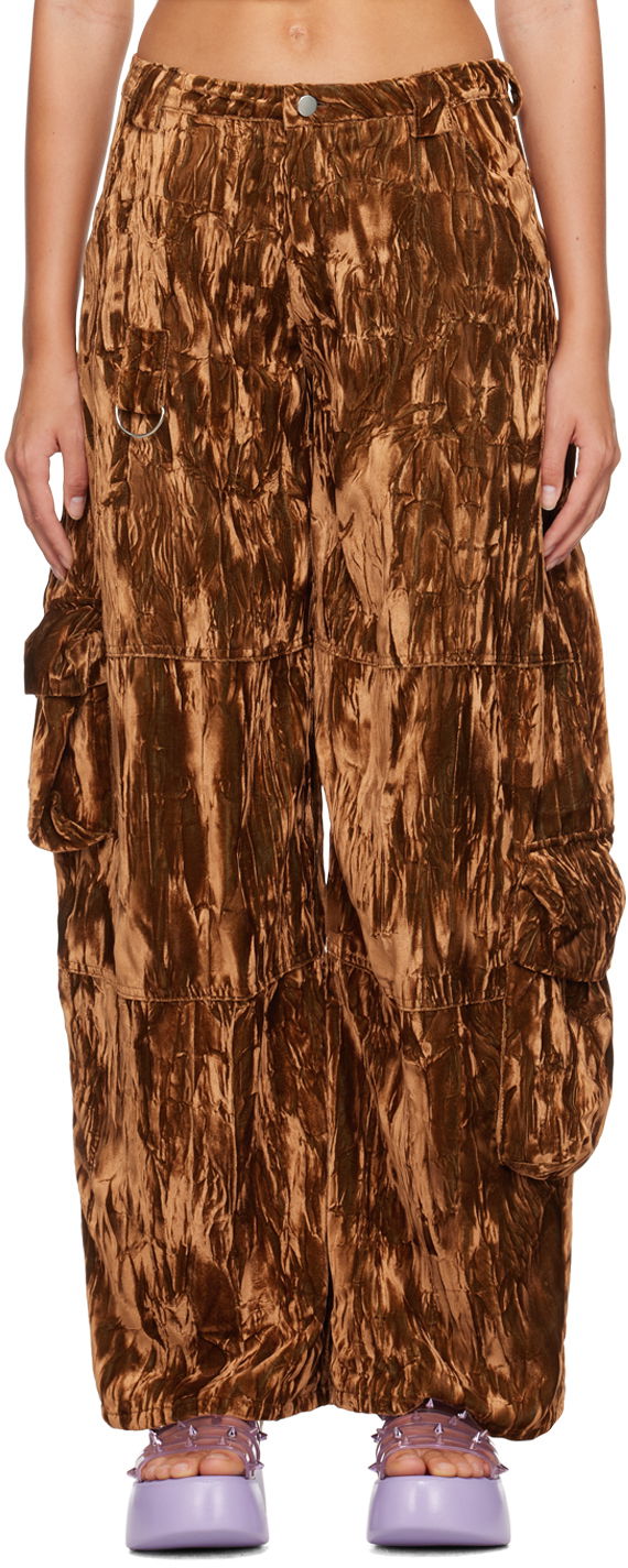 Cargo hlače Collina Strada Collina Strada Lawn Cargo Pants Rjava | XX6408