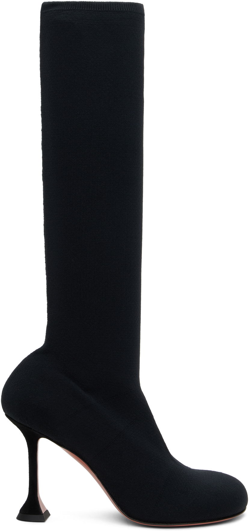 Superge in čevlji Amina Muaddi Amina Muaddi Veneda Stretch Tall Boots Črna | VENEDA STRETCH BOOT 95 KNIT