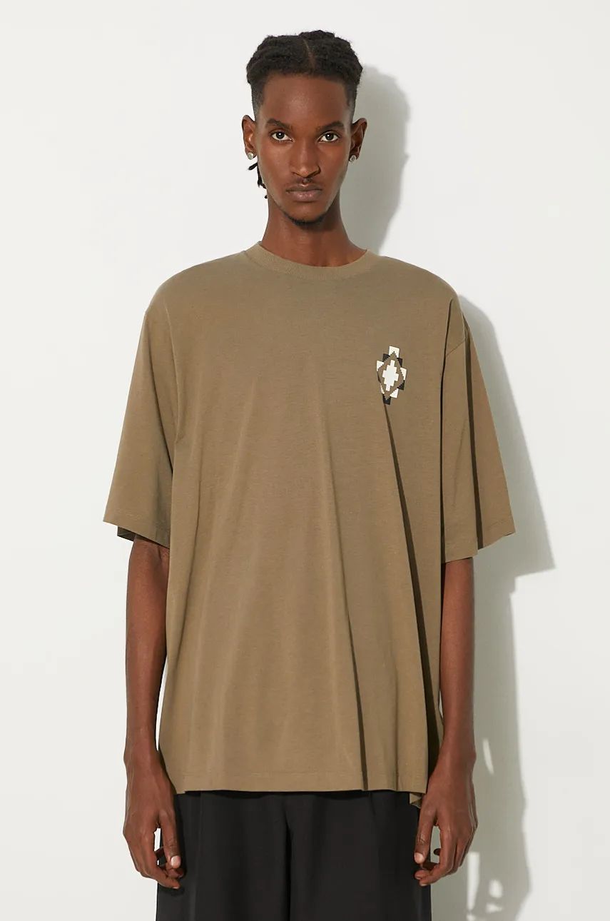 Majica Marcelo Burlon Cross Over Print T-Shirt Zelena | CMAA054F24JER0026E6F, 0