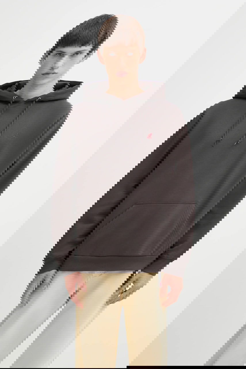 Pulover GRAMICCI One Point Melange Hoodie Siva | G309.FT, 0