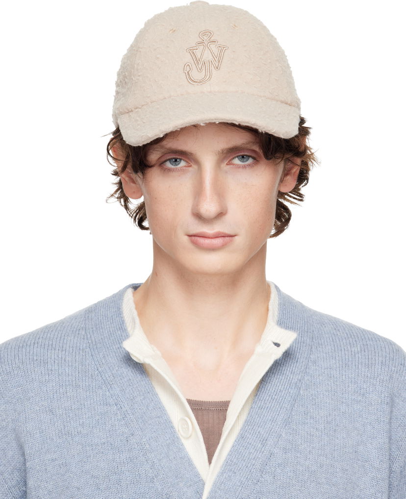 Kapa JW Anderson JW Anderson Fleece Embroidered Logo Baseball Cap Modra | AC0409-FA0468