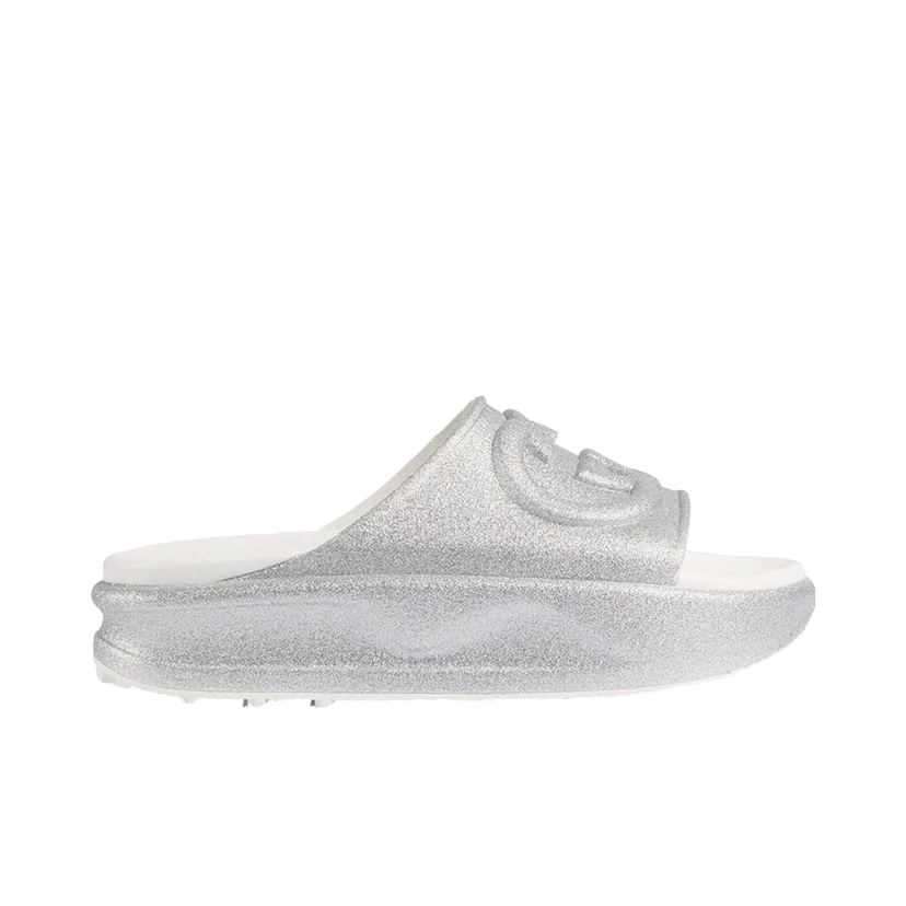 Superge in čevlji Gucci Interlocking G Slide Metalic Silver W Kovinski | 725541 JAAC8 8106