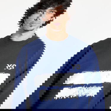 Pulover Y-3 Y-3 Graphic Crew Sweatshirt Mornarica | JM3232, 2