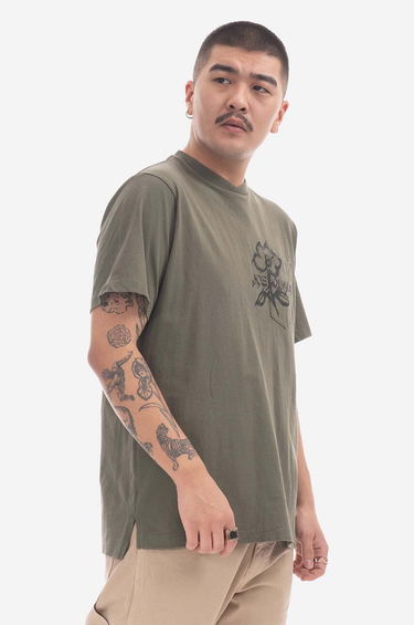 Majica Engineered Garments T-Shirt With Print Zelena | 23S1H010.NLP016A, 1