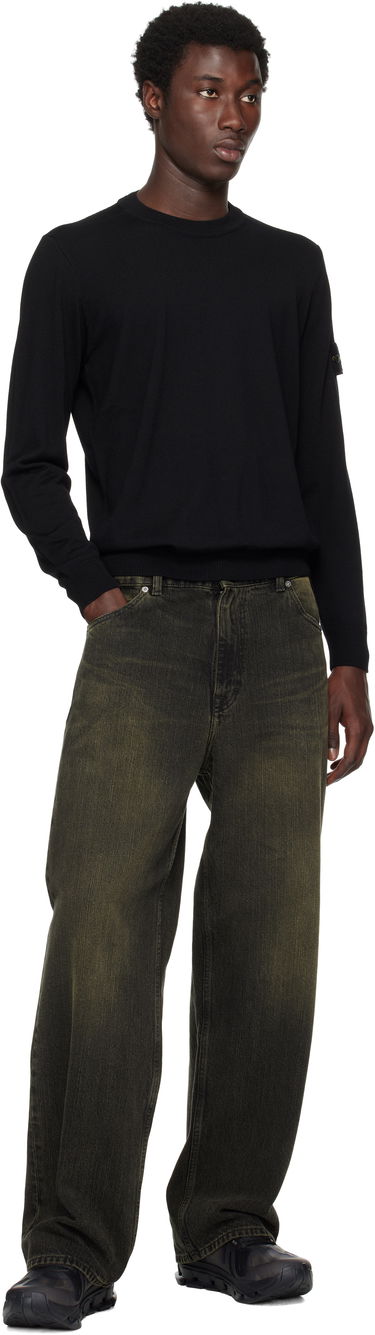 Pulover Stone Island Stone Island Light RWS Geelong Wool Sweatshirt Črna | K2S15 5100071 S00C4, 4