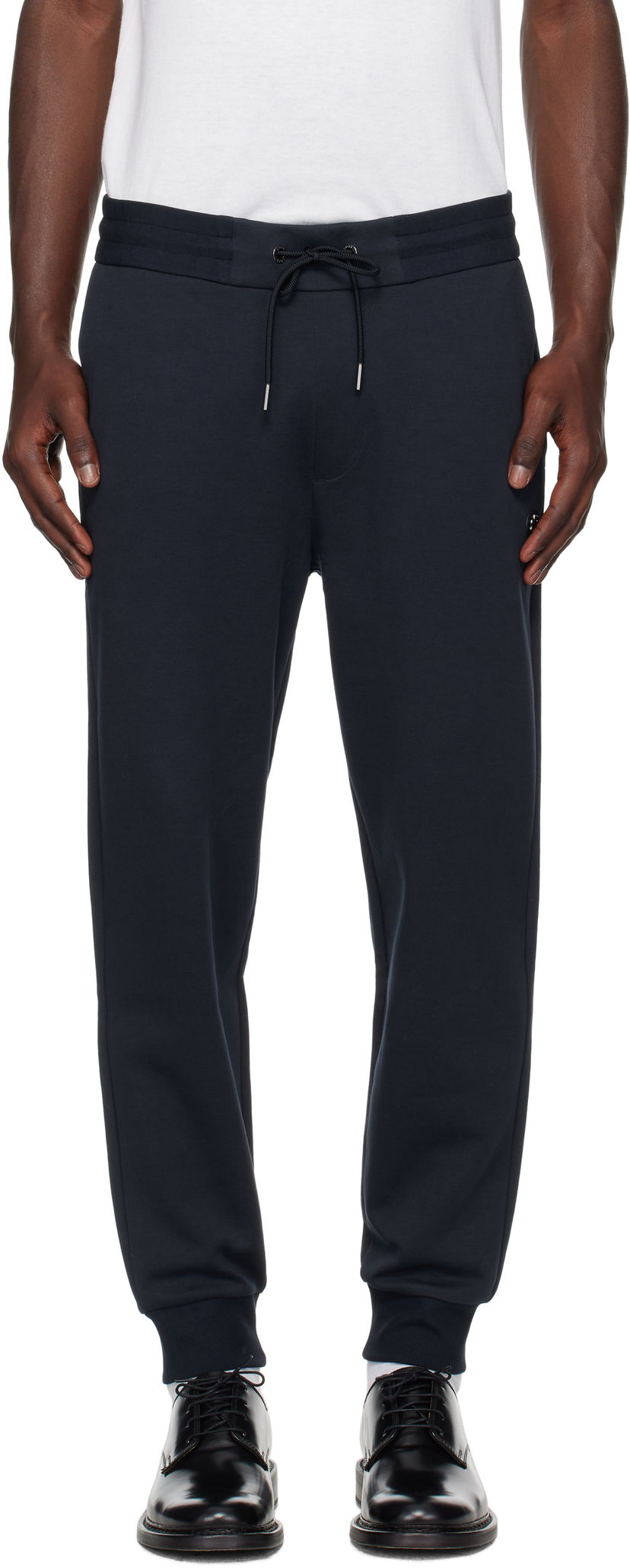 Trenirka BOSS BOSS Drawstring Jersey Cotton Sweatpants Mornarica | 50520322