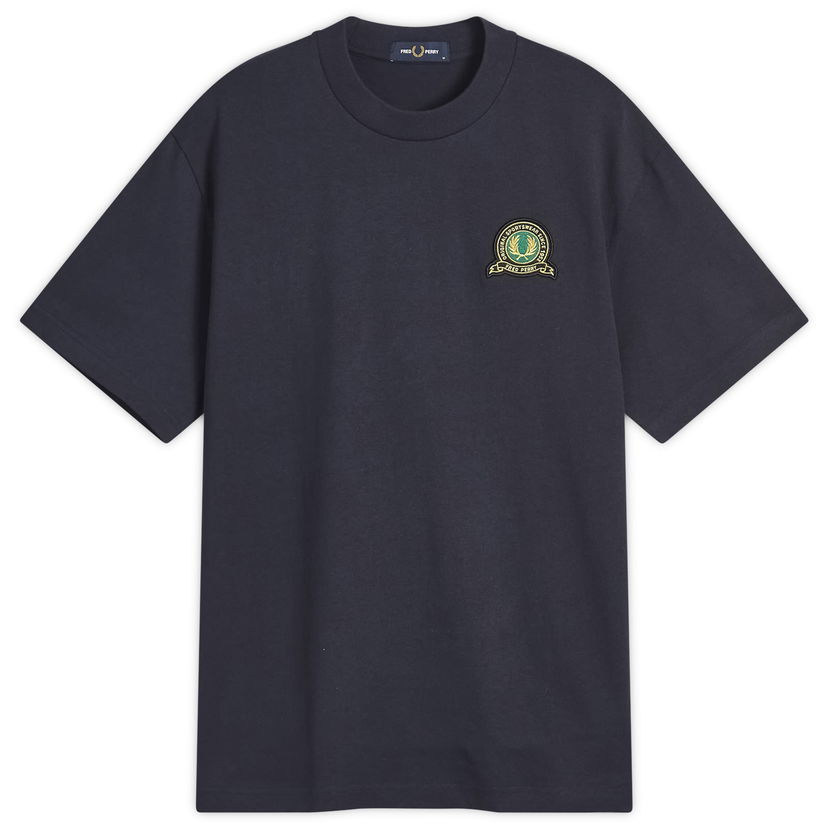 Majica Fred Perry Fred Perry Tennis Badge T-Shirt, Size Large Mornarica | M1312-608