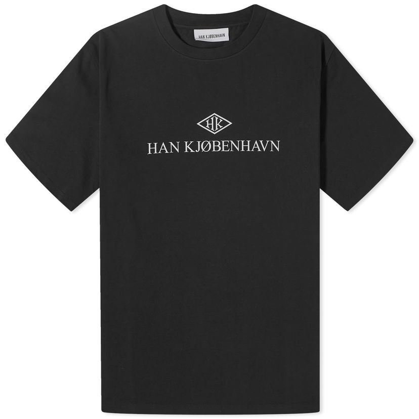 Majica Han Kjøbenhavn HK Logo Boxy T-Shirt Črna | M-132919-BLK