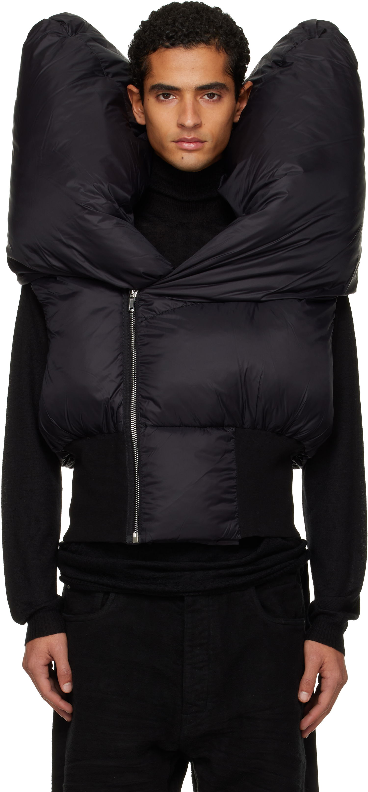 Telovnik Rick Owens Concordians Anubis Padded High-Collar Vest Črna | DU02E7790 NP, 0