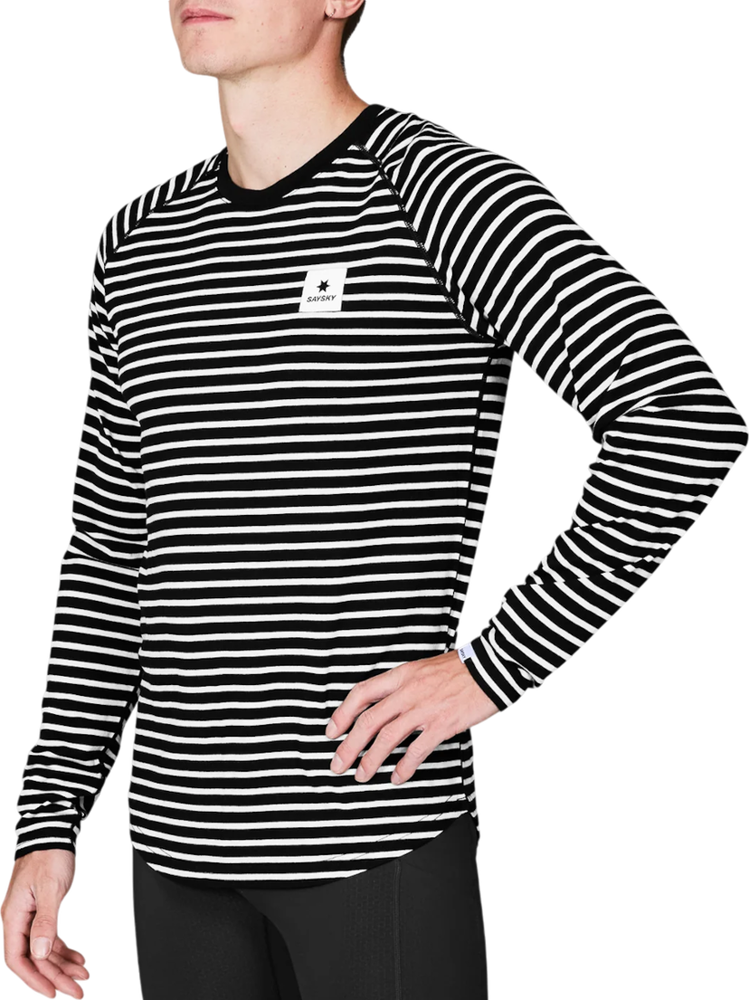 Majica Saysky Saysky Merino Base 165 Long Sleeve T-Shirt Črna | xmrls40c002