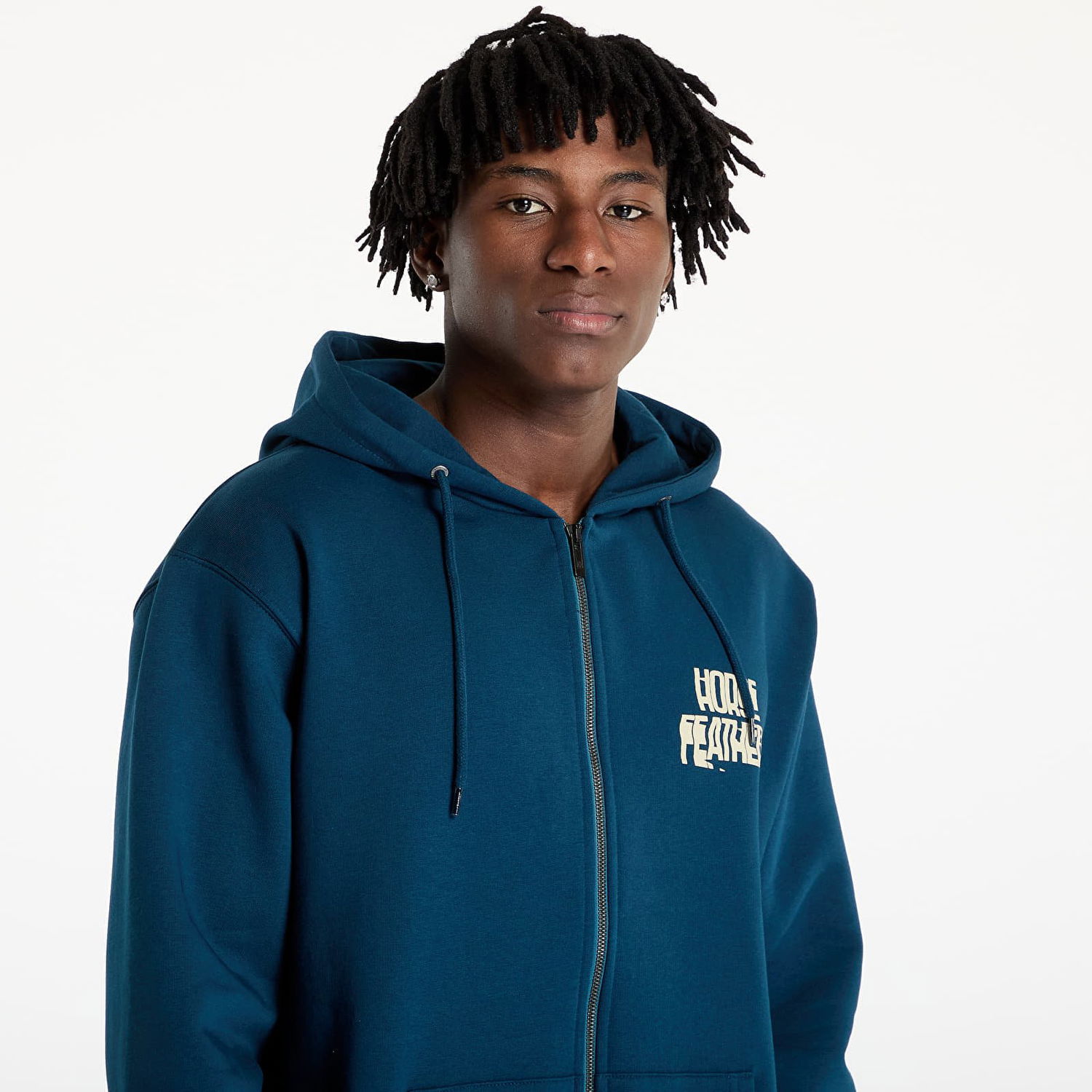 Pulover Horsefeathers Horsefeathers Xerox Zip Hoodie Mornarica | SM1372A, 1