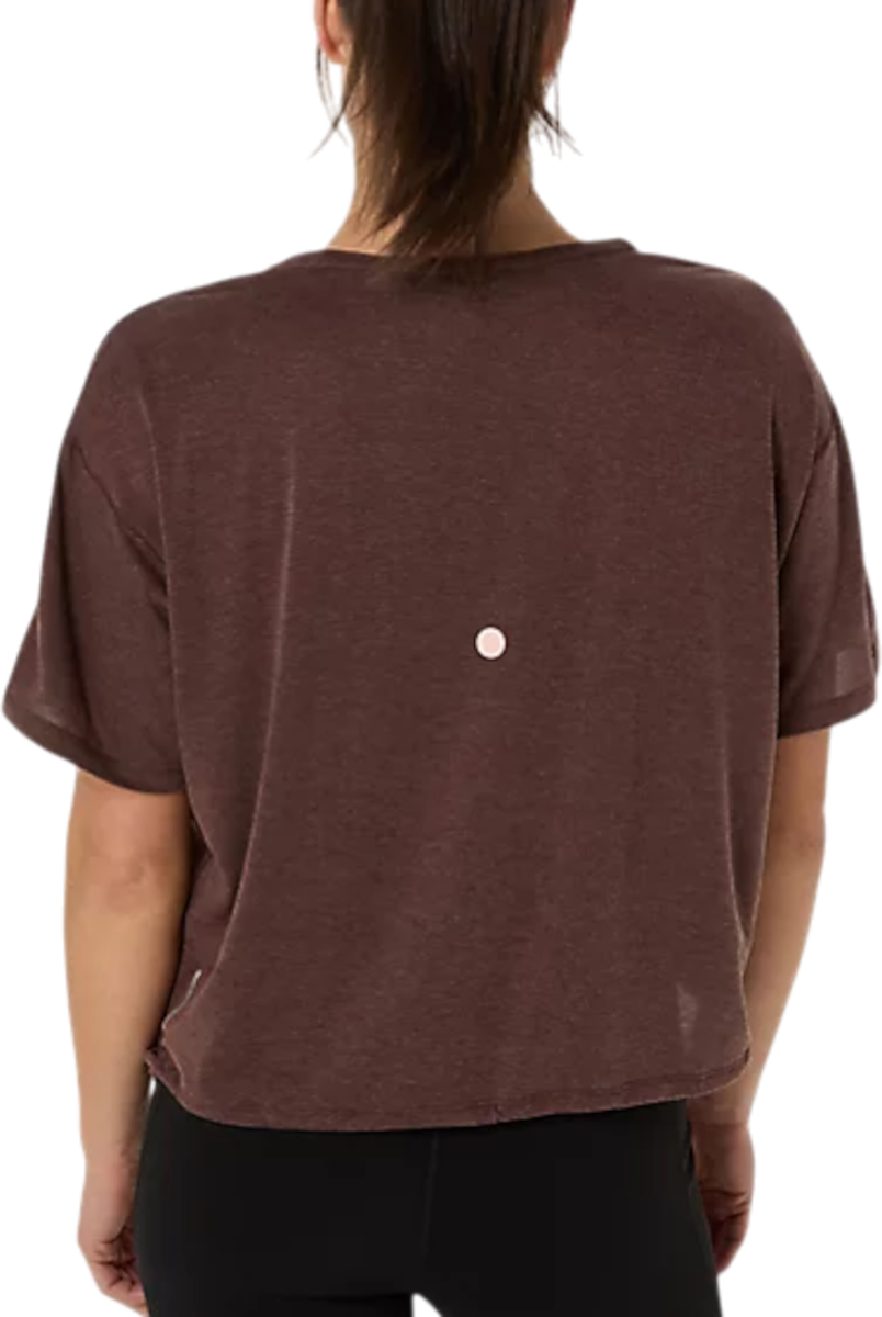 Krop-top Asics Asics Nagino Run Adjustable Short Sleeve T-Shirt Rjava | 2012d140-201, 1