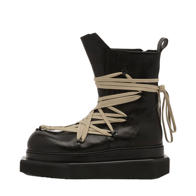 Superge in čevlji Rick Owens Rick Owens Megalace Turbo Cyclops Boots Size EU 40 Črna | RU02E1872-LGYW1-09