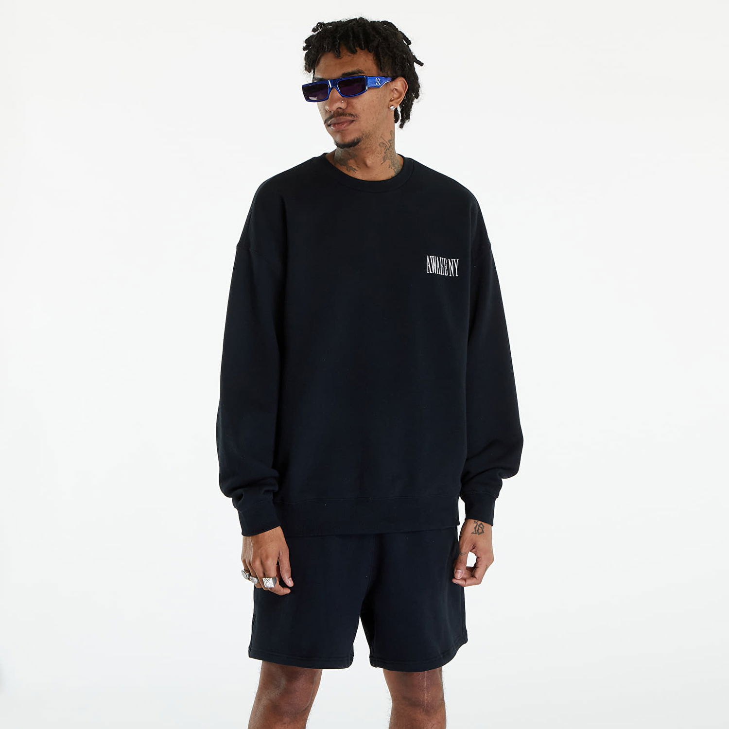 Pulover Awake NY Awake Crewneck Black Črna | AWK-SP24-CN002-BLK, 0