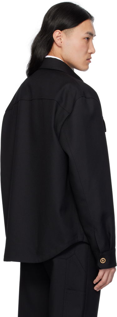 Jakna Versace Versace Cavalry Wool Overshirt Črna | 1018867_1A08771, 2
