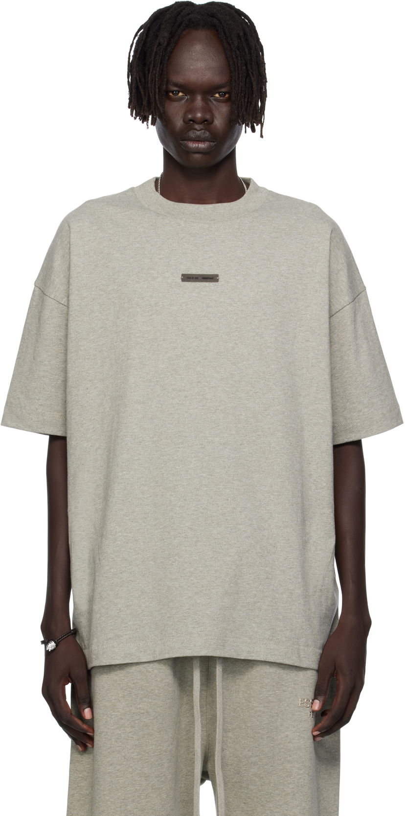 Majica Fear of God Fear of God ESSENTIALS Classic Fit T-shirt Siva | 125SP254195F