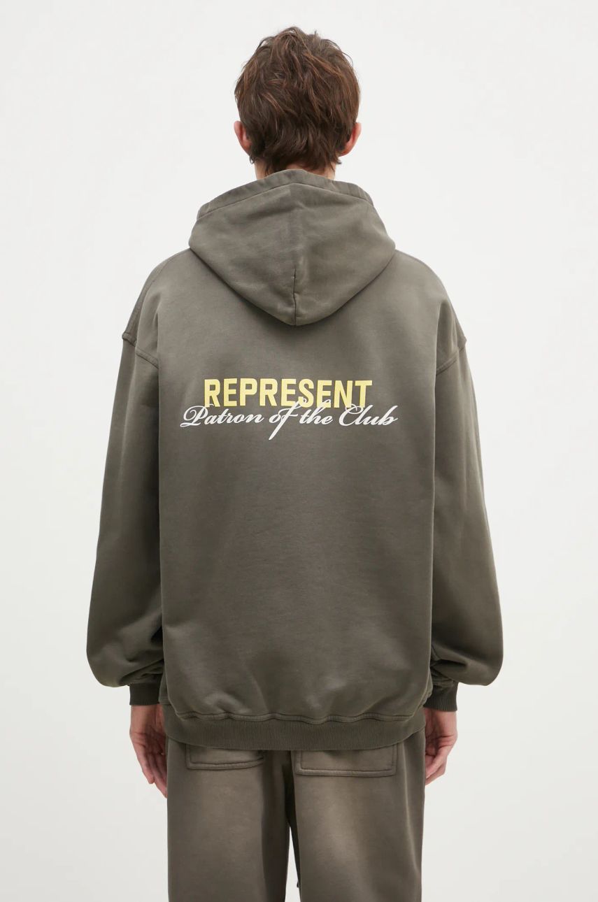 Pulover Represent Clo Represent Patron Of The Club Hoodie Zelena | MLM4270.16, 0