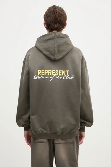 Pulover Represent Clo Represent Patron Of The Club Hoodie Zelena | MLM4270.16, 0