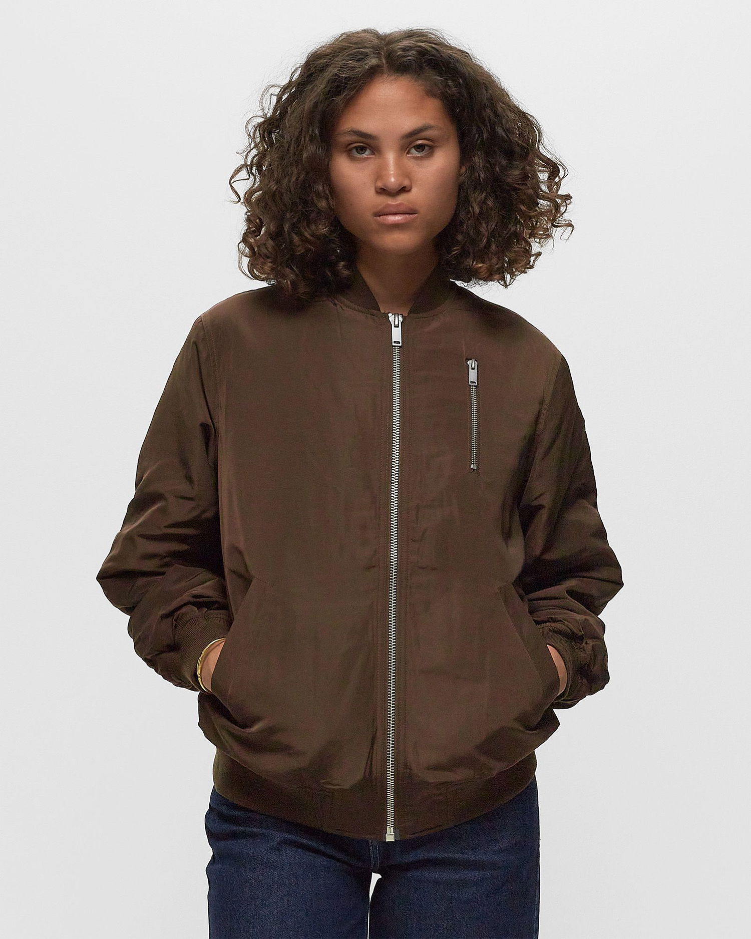 Bomber jakna envii ENRUNNER JACKET Rjava | E23400013-SLATE-BLACK, 1