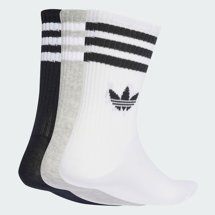 Nogavice adidas Performance 3-Stripes Crew Socks - 3 Pairs Bela | JV7403