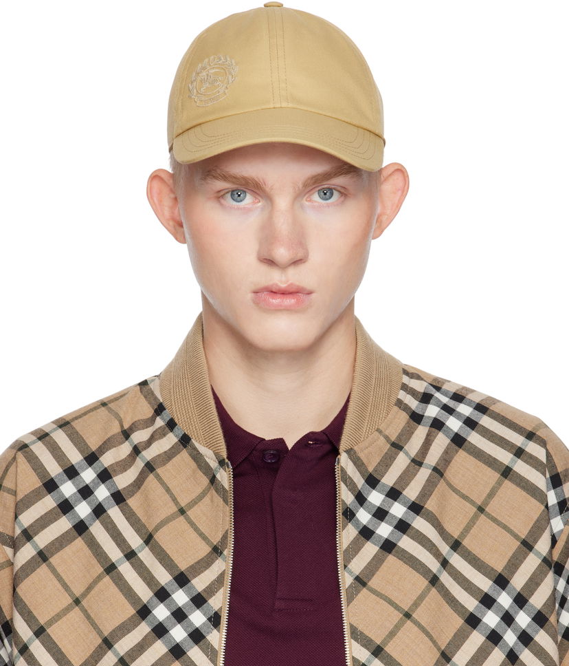 Kapa Burberry Cotton Blend Baseball Cap Bež | 8094987