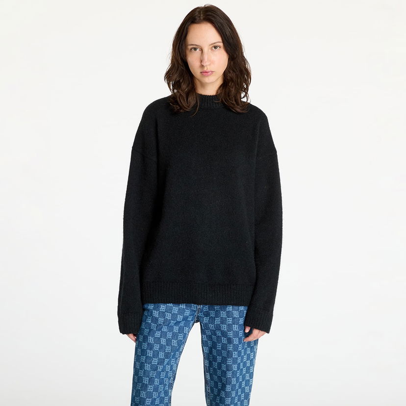 Pleteni pulover CALVIN KLEIN Textured Loose Sweater Black Črna | J20J224636 BEH