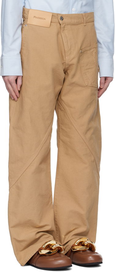 Hlače JW Anderson JW Anderson Twisted Workwear Trousers Bež | TR0405-PG1744, 1