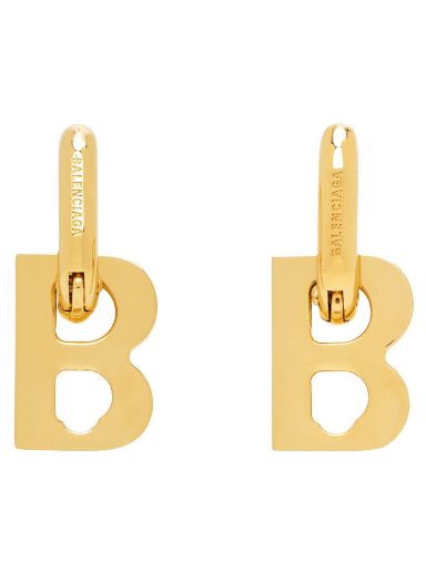 Uhani Balenciaga B Chain Xs Earrings Bež | 655286-TZ99G-0027