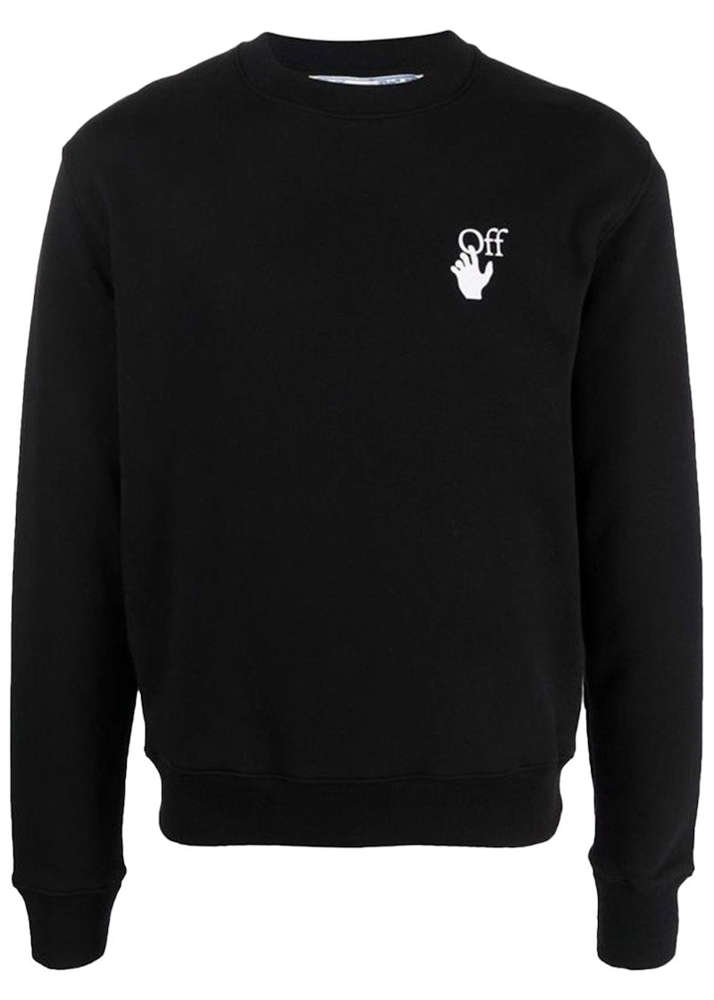 Pulover Off-White Degrade Arrows Crewneck Sweatshirt Črna | OMBA025F21FLE0061084