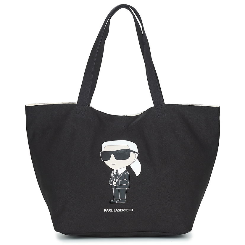 Torba za čez ramo KARL LAGERFELD Shopper bag K/IKONIK 2.0 KARL CANV SHOPPER Črna | 230W3180-A999-BLACK