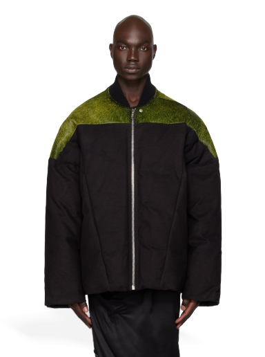 Jakna Rick Owens Flight Leather Down Jacket Črna | RR02C7708 LHCMO3