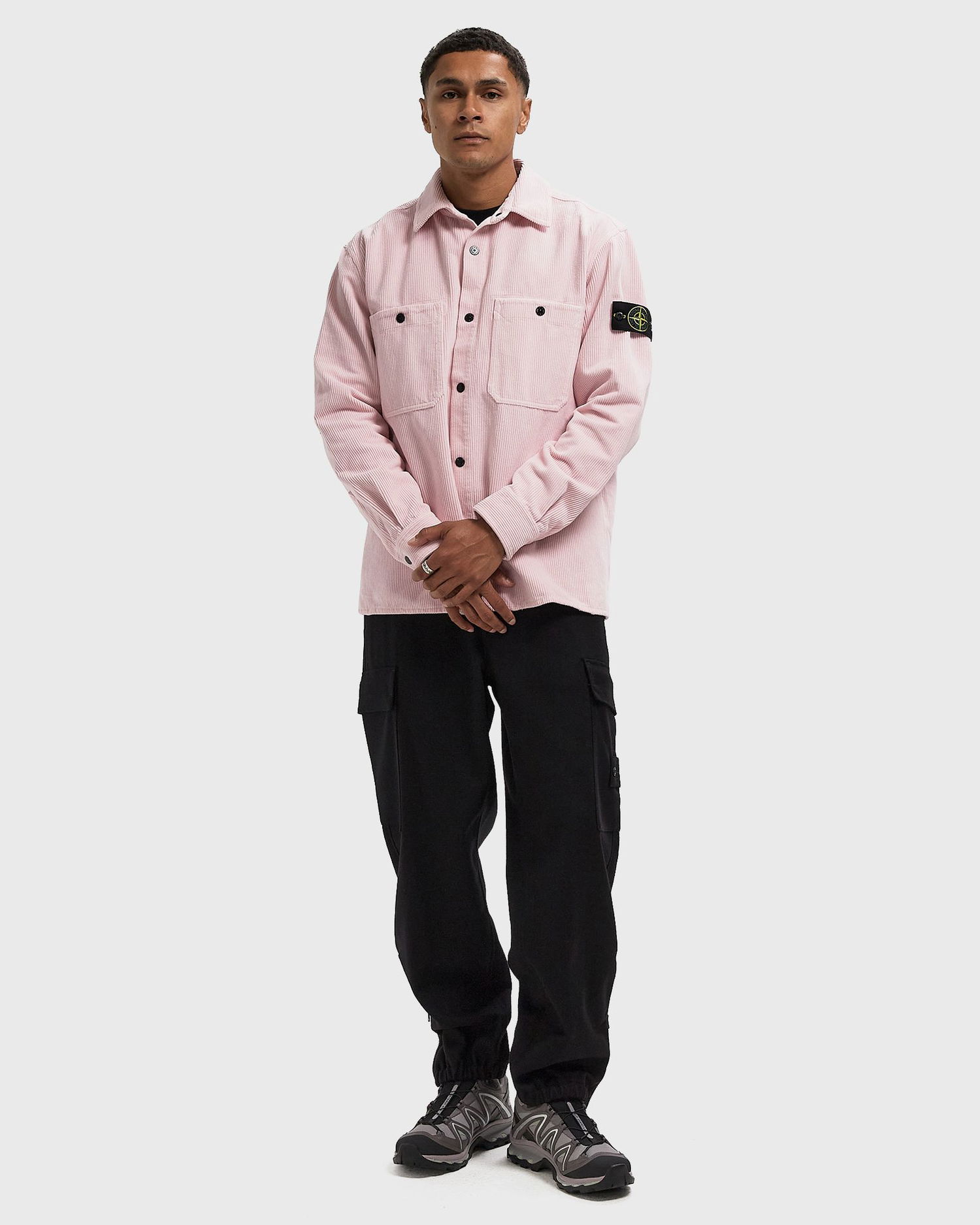 Srajce Stone Island Corduroy Overshirt with Chest Pockets Roza | K2S151200012S0212.V0080, 1