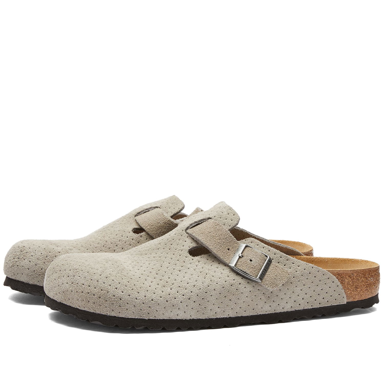 Superge in čevlji Birkenstock Boston Stone Coin Embossed Dots Siva | 1027040, 0