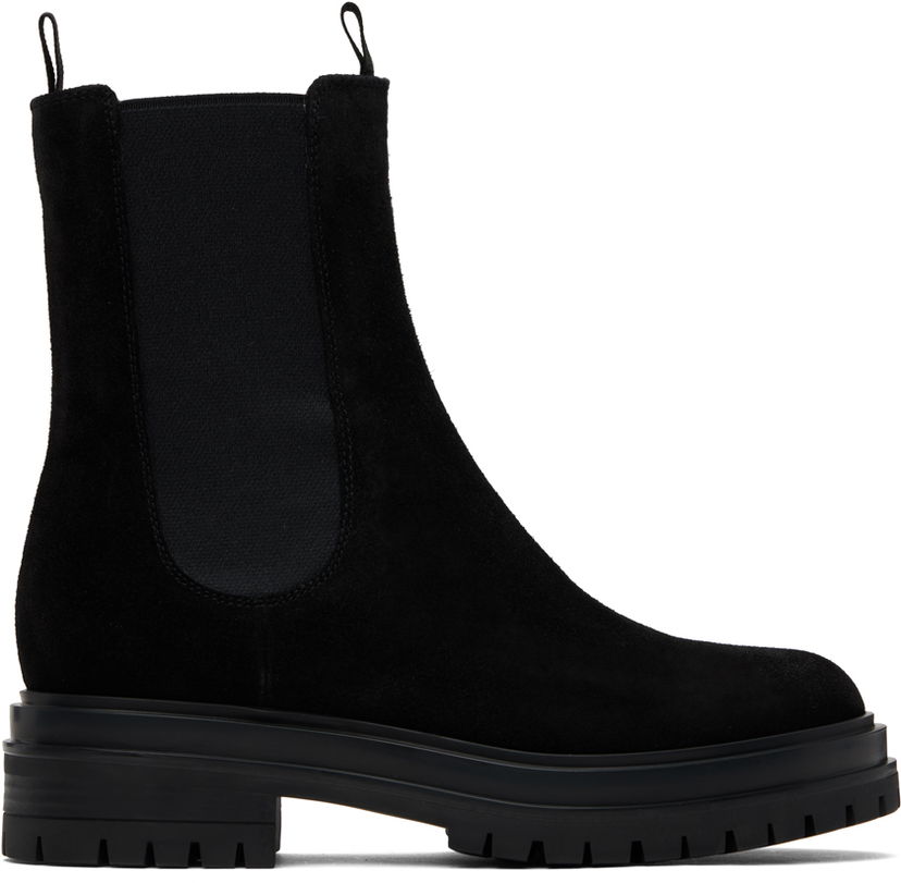 Superge in čevlji Gianvito Rossi Suede Chelsea Boots Črna | G73462-20GOM-SUE