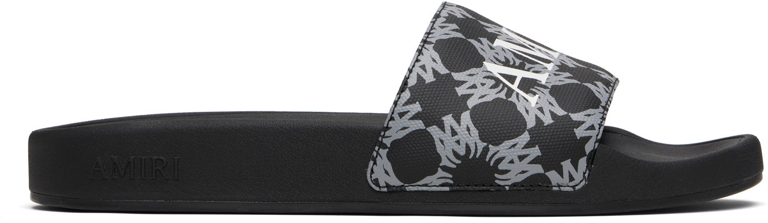 Superge in čevlji AMIRI MA Quad Canvas Slides Črna | AMFOSL1006, 0